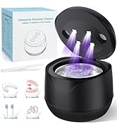 Dental Ultrasonic Retainer Cleaner Machine - Dental Cleaning Pod for Denture, Mouth Guard, Aligne...
