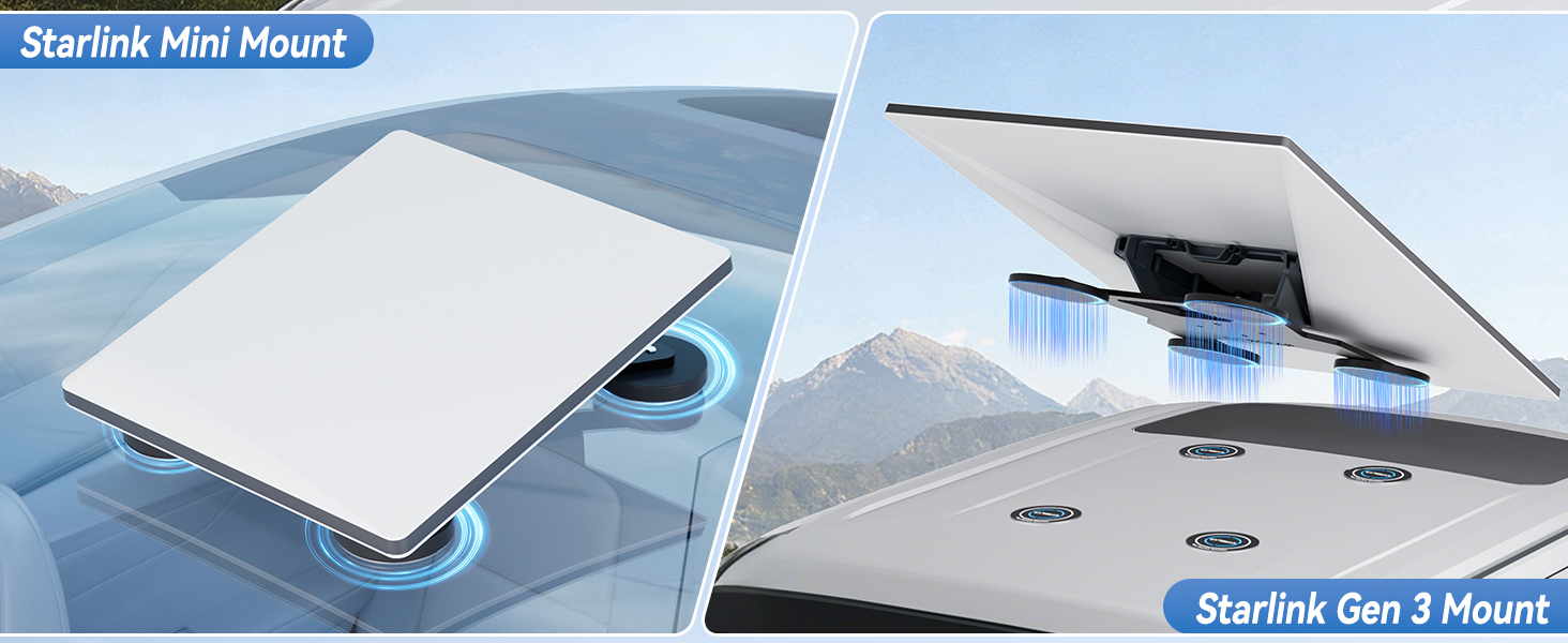 MAGNETIC METAL PLATE FOR STARLINK MINI AND GEN 3 MAGNETIC MOUNT