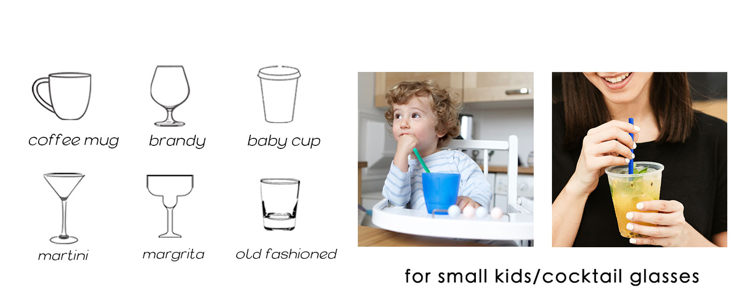 silicone kids straws