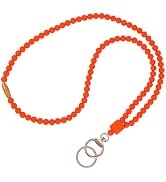Ornaland Teacher Lanyard Silicone Beaded Lanyards for ID Badges for Keys for Nurse Student Women ...