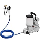 0.66 Gal Airless Paint Sprayer,1600w Portable Small High Pressure Painter W/16.4ft Flexible Hose,...