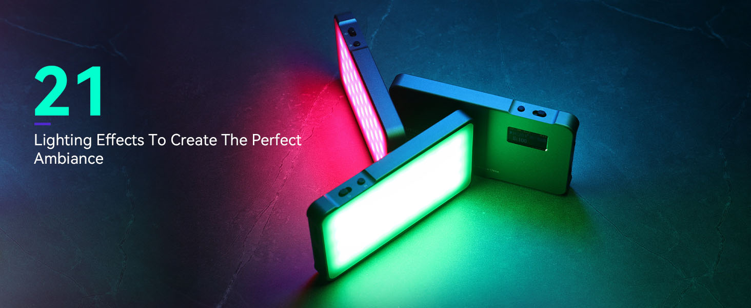 RGB video light portable camera lighting for photography mini on camera light