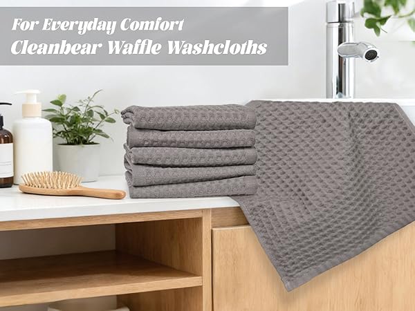gray wash cloths