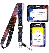Lanyard ID Badge Holder, Printed with Cute Design Print with Detachable Lanyard, Horizontal and V...