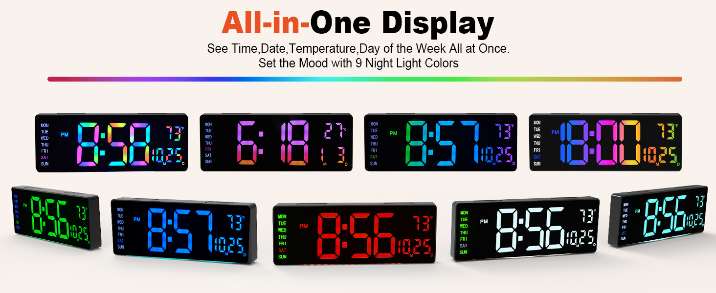 digital wall clock