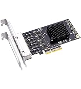 GLOTRENDS LE8445 4-port 2.5 Gigabit PCIe Ethernet Network Card, 4 x RTL8125BG Chip, 4 x RJ45 LAN ...