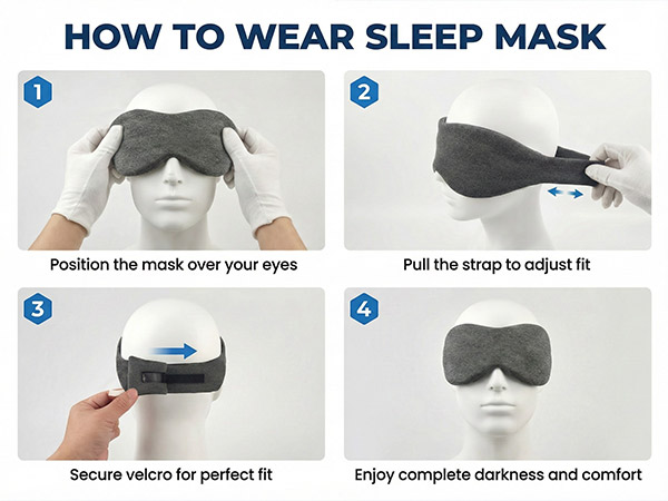 Sleep Eye Mask for Side Sleeper Men Women