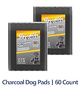 Dogcator 60 Count Charcoal Pee Pads for Dogs, 28"x34" Activated Charcoal Dog Pee Pads, Odorless P...