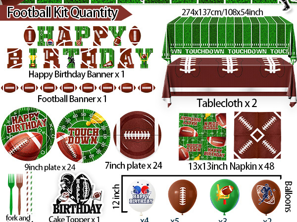 Football Birthday Party Decorations