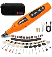 HARDELL Cordless 4V Rotary Tool Kit, 6 ??Adjustable Speed ??with Digital Display, Rotary Tool wit...