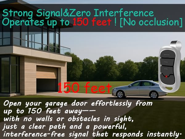 Strong Signal&amp;Zero Interference Operates up to 150 feet ![No occlusion]
