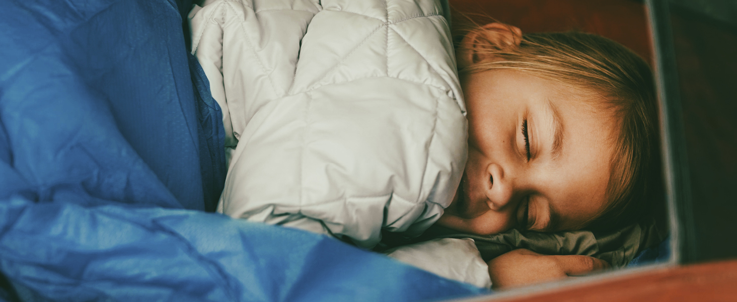 girl in sleeping bag