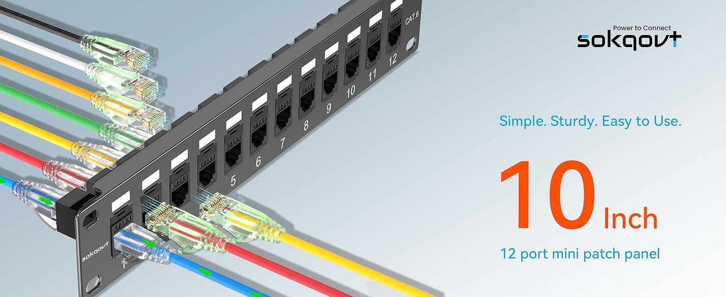 12 ports patch panel utp