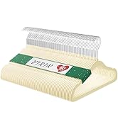 VTRIN Kids Velvet Hangers 60 Pack Baby Hangers Size 11.8" Size for Infant, Toddler Clothes Non-Sl...