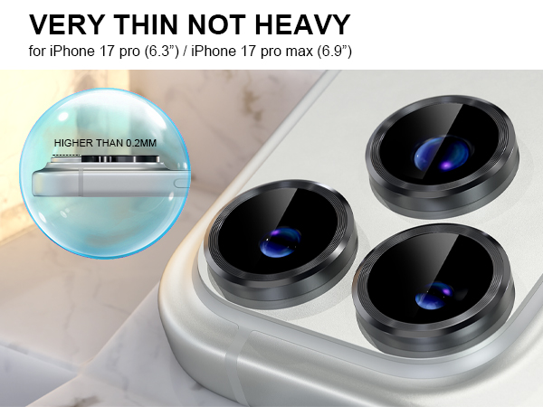 iPhone 17 pro lens protector
