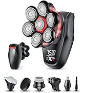 MALEGEBAZ Head Shaver for Bald Men - IPX8 Waterproof Electric Razor for Wet/Dry Use with LED Disp...