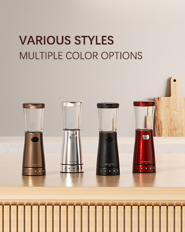 electric salt and pepper grinder set