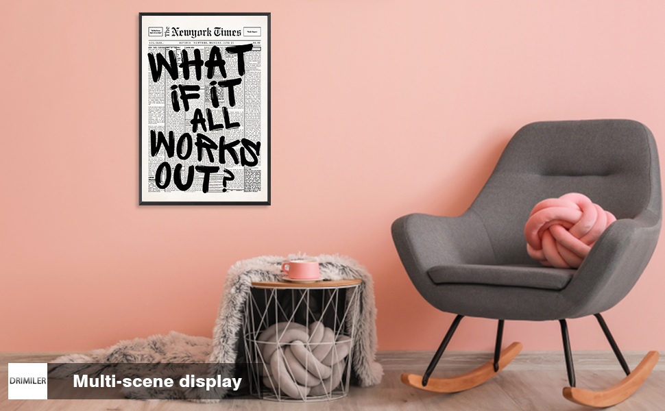Retro Black And White Newspaper Poster