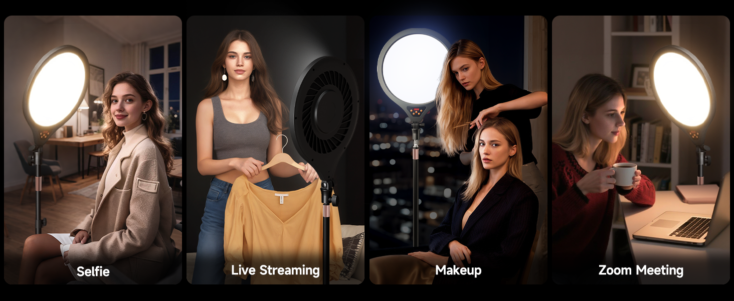 ring light with phone holder