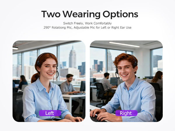 video conference headset with microphone