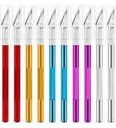 Jetmore 10 Pack Exacto Knife, Colorful Craft Knife Kit, Sharp Exacto Knife Set, Precision Hobby K...