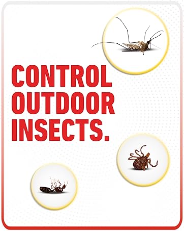 Ortho controls outdoor insects like ticks, mosquitoes and ants.