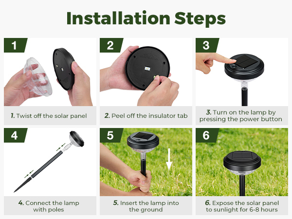Solar driveway lights