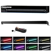 4WDKING 30 Inch Slim LED Light Bar with RGB Accent Lighting, Screwless Design, IP68&amp;IP69K Waterpr...