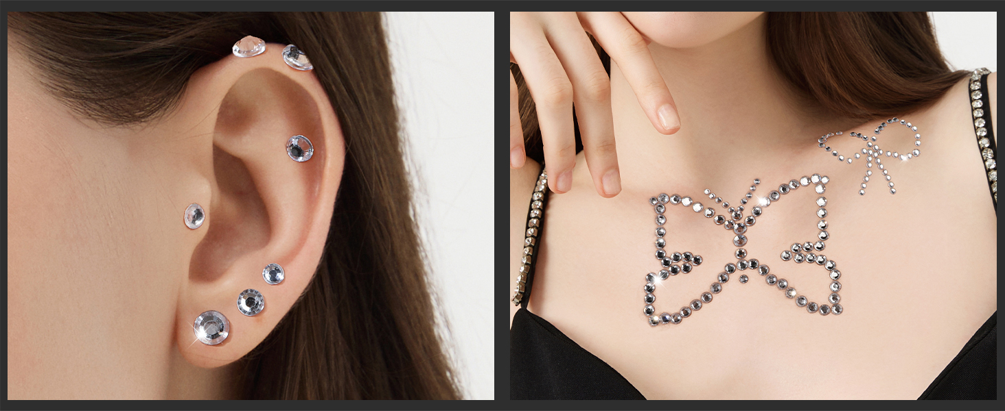 face gems hair gems gem stickers