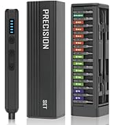 SamtuFast Mini Electric Screwdriver, 52-In-1 Electric Screwdriver Set, Led Light, 5 Torque Settin...