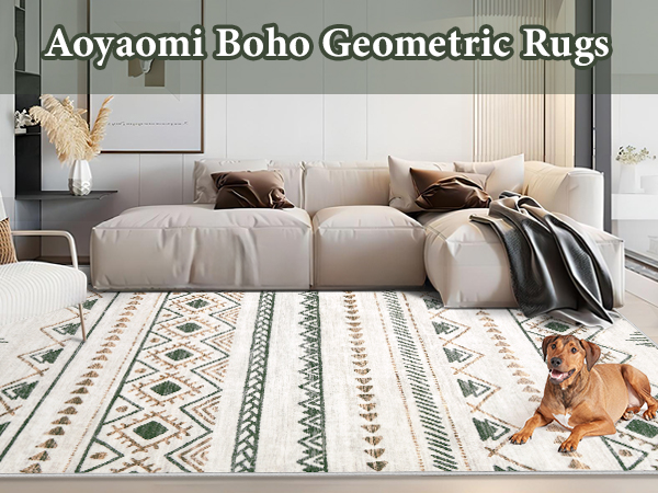Aoyaomi Boho Geometric Rugs