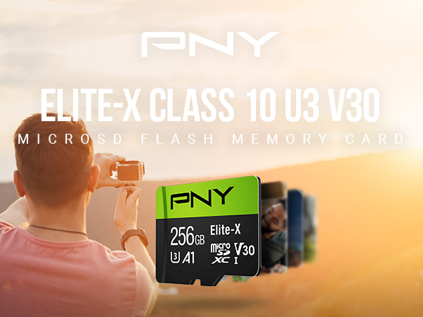 Elite-X Class 10 U3 V30 microSD Flash Memory Card