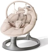 Momcozy 2-in-1 Electric Baby Swing, Dual-Arm Support System &amp; Parent-Inspired Motions, Convertibl...