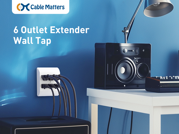  6 Outlet Extender Wall Tap
