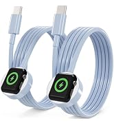 Upgraded 2 Pack for Apple Watch Charger USB C Cable, [MFi Certified] iWatch Charger Cable 3.3FT M...