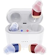 Rechargeable Digital Hearing Aids for Seniors, Mini Hearing Device with Noise Cancelling Charging...