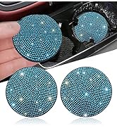 2pcs Bling Car Cup Holder Coaster, 2.75 inch Anti-Slip Shockproof Universal Fashion Vehicle Car C...