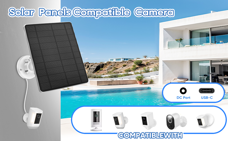 solar panel camera