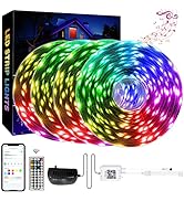 LED Lights for Bedroom 100 FT(4 Rolls), QZYL LED Strip Lights with App Control, Sync to Music 505...
