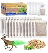 Mysora 20 Pack Deer Repellent Pouches for Outdoor, Deer Repellent for Plants &amp; Garden, Peppermint...