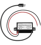 Klnuoxj DC 12V/24V to 5V 3A 15W USB C Step-Down Converter Buck Module Power Adapter(1-PCS)