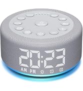 Sound Machine Alarm Clock with Backup Battery