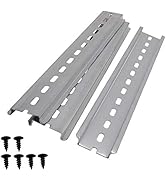 mxuteuk 3pcs DIN Rail Slotted Aluminum RoHS 8" Inches Long 35mm Wide 7.5mm High MXU-DIN-200