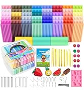 CiaraQ Polymer Clay Starter kit, Oven Bake Modeling Clay with Sculpting Tools, 51 Colors, 2.84 lbs