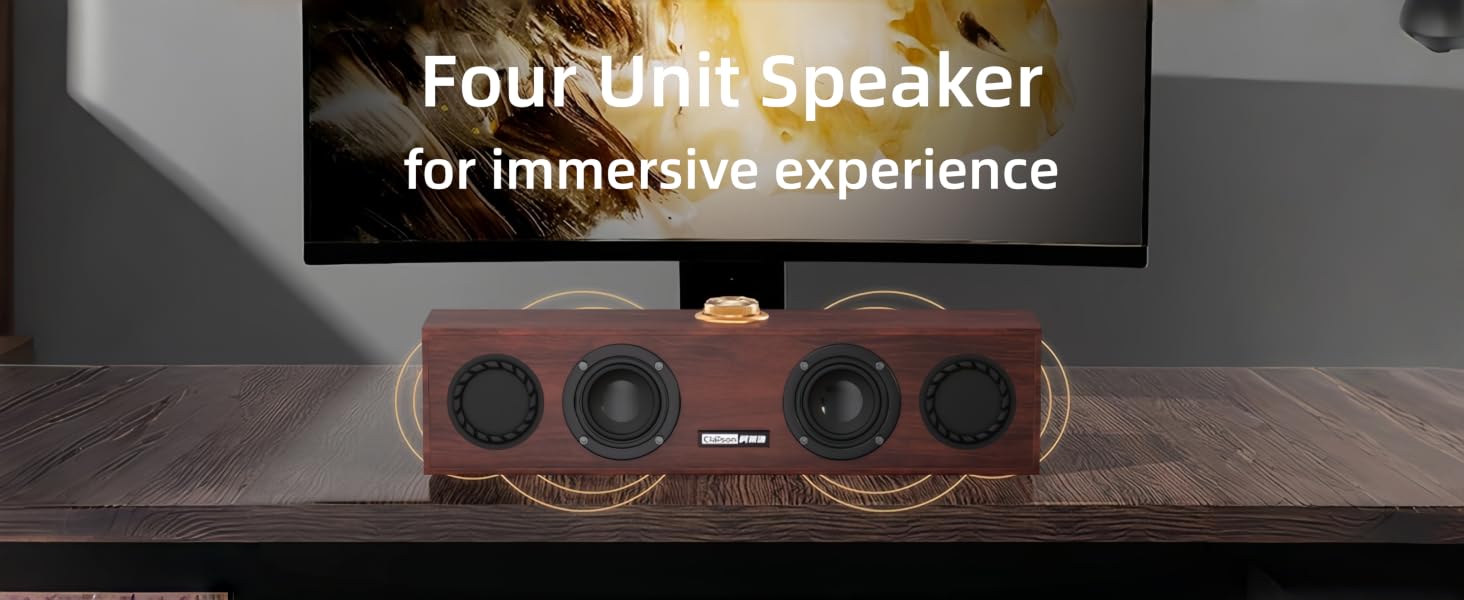 four unit speaker for immersive experience