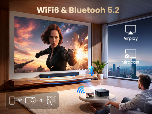 wifi tv projector