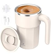 Self Stirring Coffee Mug 14oz, Rechargeable Self Stirring Mug, Magnetic Self Stirring Cup for Cof...