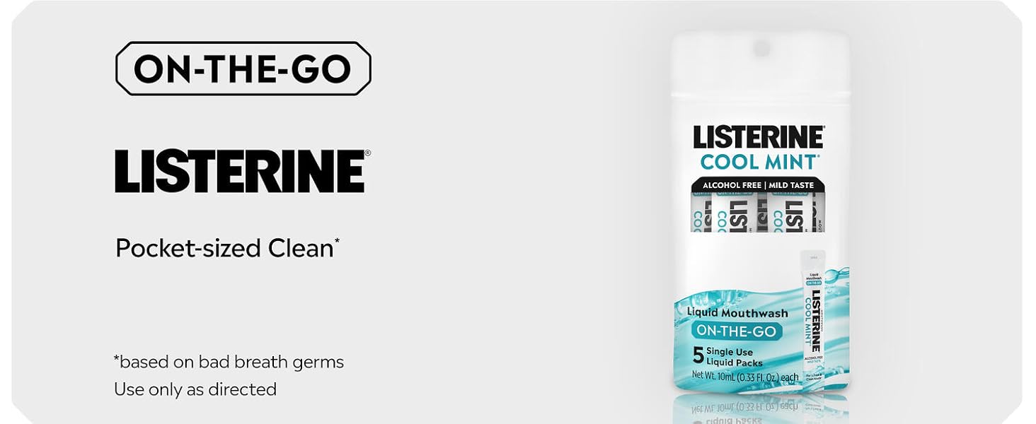 On the go - Listerine - pocket sized clean
