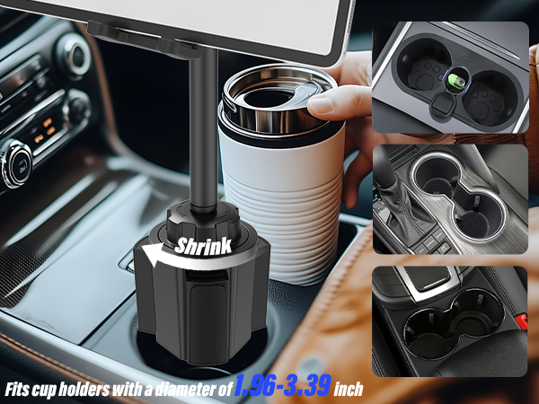 metal car cup holder ipad mount