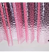 Ga-Geetopia EVA 3D Pink/Magenta Water Cube Plastic Shower Curtain Liner - Premium Light Weight 72...
